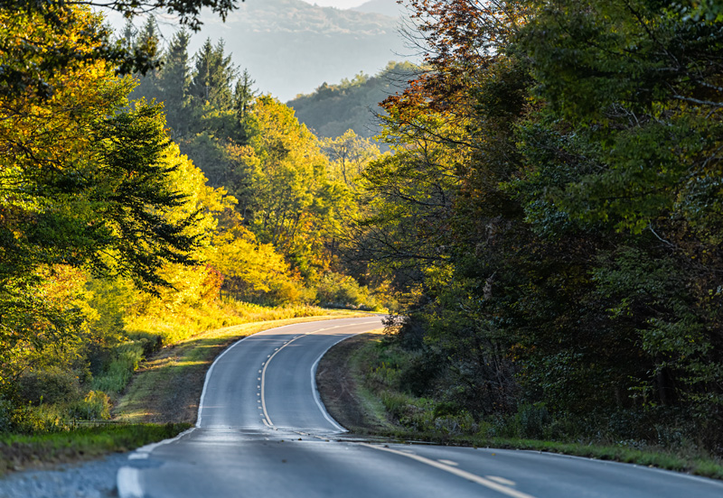 West Virginia landscape with hills stretching to the horizon